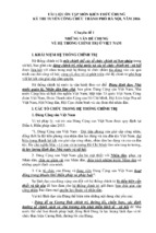 Tài liệu ôn tập môn kiến thức chung kỳ thi tuyển công chức thành phố hà nội, năm 2016