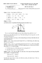 đề thi chọn đội tuyển học sinh giỏi tỉnh vòng i năm 2014 2015 môn hóa học 9   phòng gd&đt thanh chương (có đáp án)