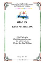 Giáo án mầm non khám phá khoa học   gv. đặng thị giang