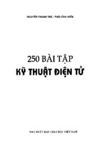 250 BÀI TẬP KỸ THUẬT ĐIỆN ĐIỆN TỬ