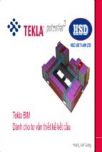 Hướng dẫn sử dụng phần mềm tekla BIM cho tư vấn thiết kế dân dụng