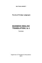 Business english translation 2 & 3