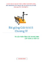 Phân dạng và các phương pháp giải toán chuyên đề giới hạn lớp 11  trần đình cư