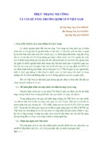 THỰC TRẠNG NỢ CÔNG VÀ VẤN ĐỀ TĂNG TRƯỞNG KINH TẾ Ở VIỆT NAM