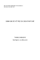 ĐÁNH GIÁ VỀ HỖ TRỢ CẢI CÁCH PHÁP CHẾ