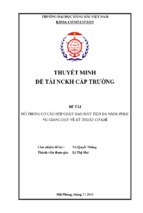 MÔ PHỎNG CƠ CẤU HỘP CHẠY DAO MÁY TIỆN ĐA NĂNG PHỤC VỤ GIẢNG DẠY VẼ KỸ THUẬT CƠ KHÍ
