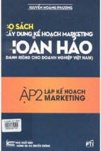 Bộ sách xây dựng kế hoạch marketing hoàn hảo (dành riêng cho doanh nghiệp việt nam)  tập 2 lập kế hoạch marketing
