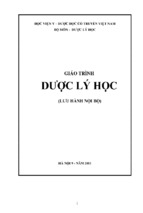 Dược lý học   hvydhctvn
