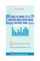 Ebook đầu tư quốc tế và chuyển giao công nghệ tại_