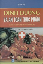 Dinh dưỡng và an toàn thực phẩm dùng cho đào tạo bác sĩ đa khoa  phạm duy tường và các tác giả khác