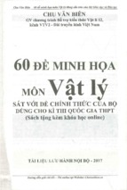 60 đề minh họa môn vật lý sát với đề chính thức của bộ giáo dục dùng cho kì thi thpt quốc gia chu văn biên