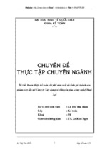 Hoàn thiện kế toán chi phí sản xuất và tính giá thành sản phẩm xây lắp tại công ty xây dựng và chuyển giao công nghệ thuỷ lợi