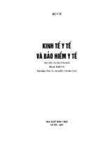 Kinh tế y tế và bảo hiểm y tế nxb y học