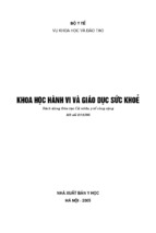 Khoa học hành vi và giáo dục sức khoẻ nxb y học