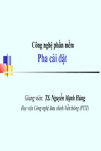 Công nghệ phần mềm Pha cài đặt