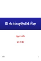 100 câu trắc nghiệm kinh tế học