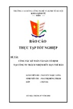 Công tác kế toán tài sản cố định tại công ty trách nhiệm hữu hạn thế bảo
