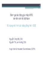 Đánh giá tác động gia nhập WTO tới nền kinh tế Việt Nam