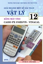 Giai nhanh trac nghiem vat ly 12 bang casio to vat ly cong nghe