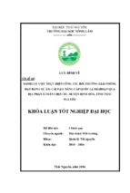 đánh giá việc thực hiện công tác bồi thường giải phóng mặt bằng dự án cải tạo, nâng cấp quốc lộ 268 đoạn qua địa phận thị trấn chợ chu   huyện định hóa   tỉnh thái nguyên