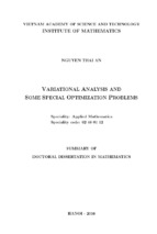 Variational analysis and some special optimization problems (giải tích biến phân và một số bài toán tối ưu đặc biệt) (tt)