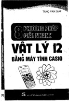 8 phương pháp giải nhanh vật lý 12 bằng máy tính casio