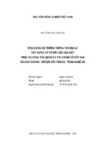 ứng dụng hệ thống thông tin địa lý xây dựng cơ sở dữ liệu giá đất