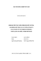 đánh giá việc thực hiện chính sách bồi thường, giải phóng mặt bằng dự án tuyến đường số 4 và dự án khu đô thị vinhome riverside 2 thuộc quận long biên, thành phố hà nội