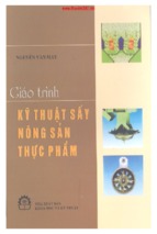 Giáo trình kỹ thuật sấy nông sản thực phẩm