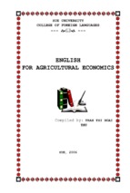 English for agricultural economics