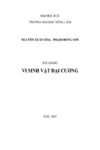 Giáo trình vi sinh vật đại cương