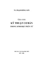 Giáo trình kỹ thuật cơ bản trong sinh học phân tử