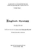 English syntax