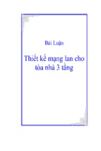 Thiết kế mạng lan cho tòa nhà 3 tầng