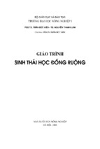 Giáo trình sinh thái học đồng ruộng