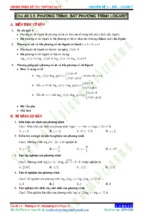 Trắc nghiệm toán chuyên đề phương trình bất phương trình mũ logarit