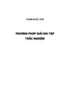 Phương pháp giải bài tập trắc nghiệm hoá vô cơ