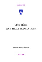 Giáo trình dịch thuật  translation 4