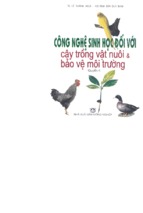 Công nghệ sinh học đối với cây trồng vật nuôi và bảo vệ môi trường