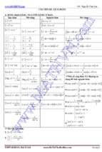 300 bài trắc nghiệm tích phân