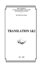 Giáo trình dịch thuật translation 1,2