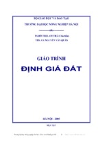 Giáo trình định giá đất