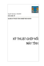 Kỹ thuật ghép nối may tính