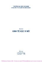 Giáo trình kinh tế học vi mô