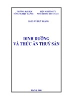 Giáo trình dinh duỡng và thức ăn thủy sản