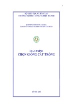 Giáo trình chọn giống cây trồng