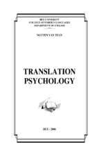 Translation psychology