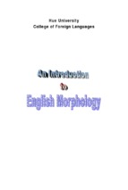 An introduction to english morphology