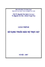 Giáo trình sử dụng thuốc bảo vệ thực vật