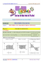 chuyên đề trắc nghiệm ứng dụng tích phân